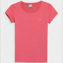 Outdoor Clothing 4F Womens Short Sleeves T-Shirt - Coral