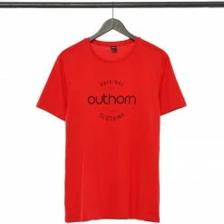 Outdoor Clothing Outhorn Mens Printed T-shirt - Red