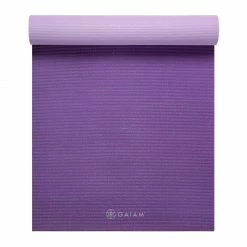 Yoga Mats Gaiam Plum Jam Double-sided Yoga Mat 6 Mm - Purple