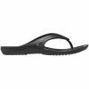Crocs Womens Kadee II Flip Clog - Black Slides