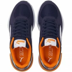 Puma Junior Graviton Shoes - Navy Blue/Orange