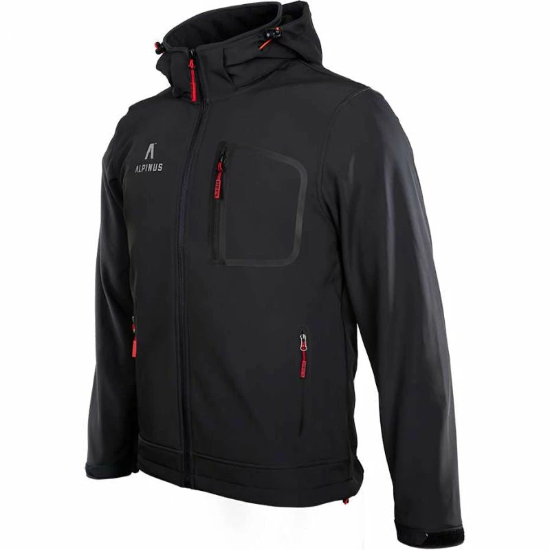 Alpinus Mens Softshell Stenshuvud Jacket - Black