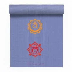 Yoga Mats Gaiam Chakra 4 MM Yoga Mat - Purple