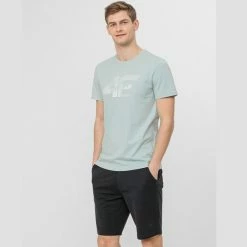 4F Mens Graphics T-shirt - Green Outdoor Clothing