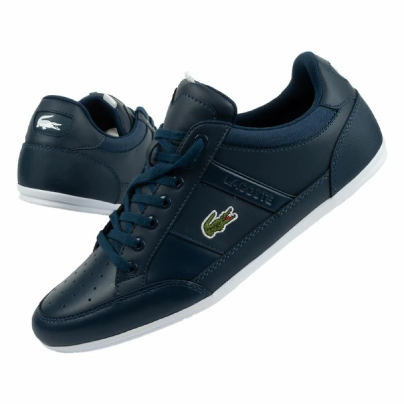 Lacoste Mens Chaymon 0121 Shoes - Navy Blue Trainers