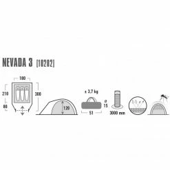 Tents High Peak Nevada 3 Tent - Black