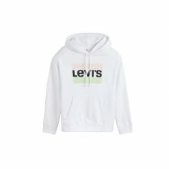 Levi's Womens Graphic Standard Hoodie - White Outdoor Clothing