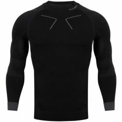 Alpinus Mens Tactical Base Layer Thermoactive T-Shirt - Black/Gray