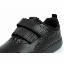 Puma Courtflex Infants Shoes - Black Footwear