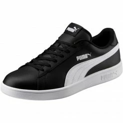 Trainers Puma Mens Smash V2 LM Shoes - Black
