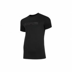 Outdoor Clothing 4F Mens Round Neck T-shirt - Deep Black
