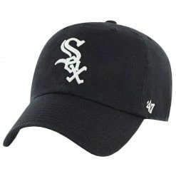 Caps 47 Brand Mens MLB Chicago White Sox Clean Up Cap - Black
