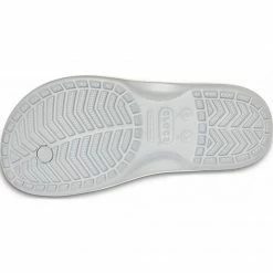 Slides Crocs Unisex Crocband Flip-Flops - Light Gray/White