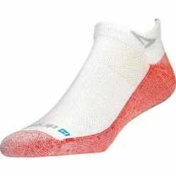 Drymax Unisex Maximum Protection Mini Crew Running Socks - White/Orange