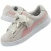 Footwear Puma Junior Suede Heart Circles Shoes - Gray/Pink