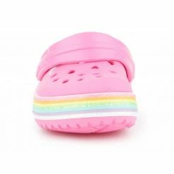 Crocs Kids Crocband Rainbow Glitter Clog - Pink
