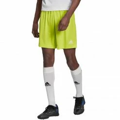 Adidas Mens Entrada 22 Shorts - Lime Outdoor Clothing