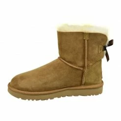 UGG Womens Mini Bailey Bow II Shoes - Brown
