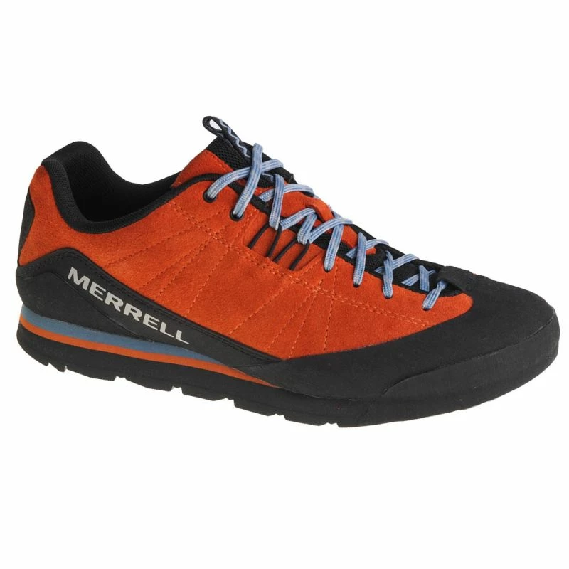 Merrell Mens Catalyst Suede Shoes - Orange Trainers