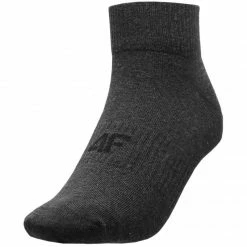 4F Mens Cotton Socks - Gray Melange/Cool Light Gray Melange Walking Socks