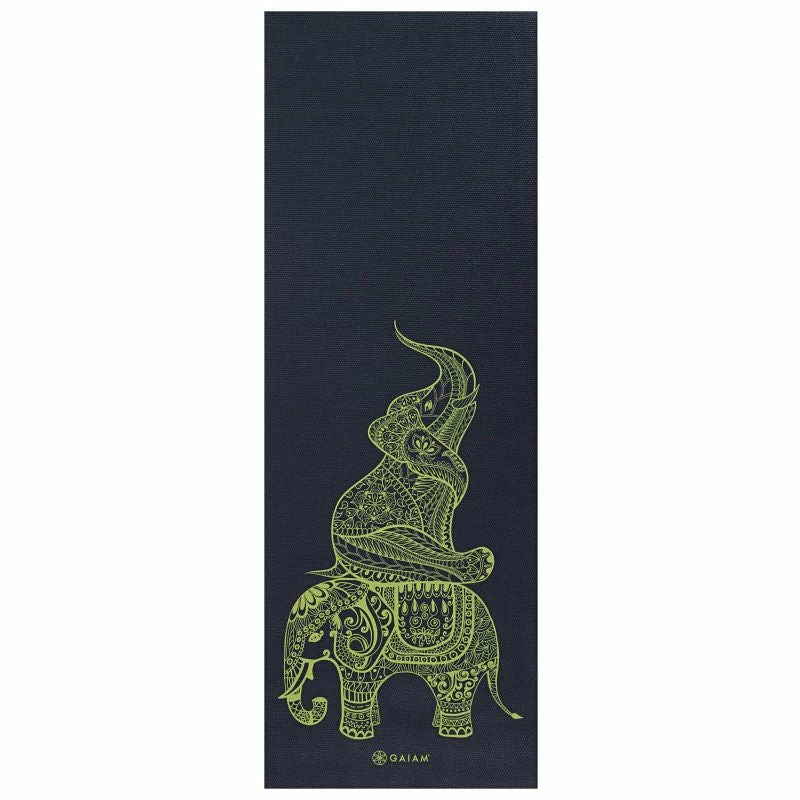 Yoga Mats Gaiam Tribal Wisdom 6 MM Yoga Mat - Black