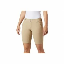 Outdoor Clothing Columbia Womens Saturday Trail Long Shorts - Beige