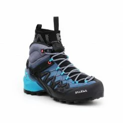 Footwear Salewa Womens WS Wildfire Edge Mid GTX Trekking Shoes - Blue