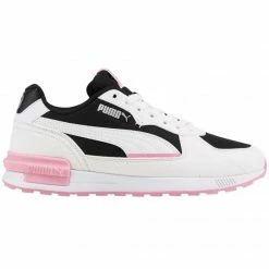 Puma Junior Graviton Shoes - White/Black Footwear