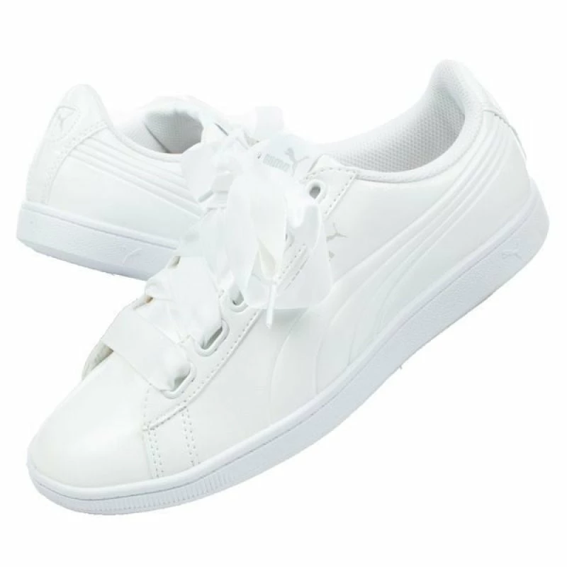 Footwear Puma Womens Vikky Ribbon Shoes - White