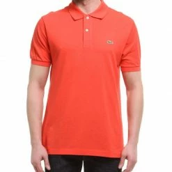Lacoste Mens Polo Shirt - Orange Outdoor Clothing