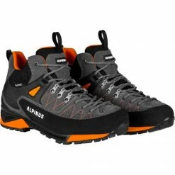 Alpinus The Ridge Mid Pro Trekking Shoes - Anthracite/Orange Trainers