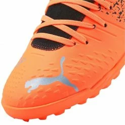 Puma Junior Future Z 4.3 TT Football Boots - Black/Orange Footwear