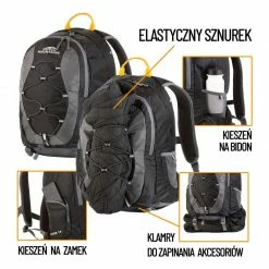 Dutch Hunze Mountains 18 L Hiking Backpack - Black