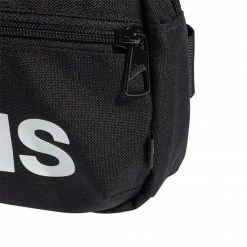 Adidas Unisex Linear Logo Bum Bag - Black Duffle Bags
