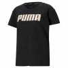 Puma Womens RTG Logo T-Shirt - Black Outdoor Clothing