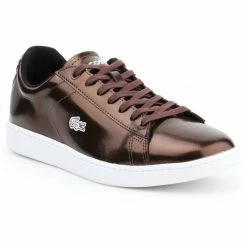 Lacoste Womens Carnaby Evo Shoes - Brown Footwear