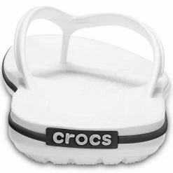 Crocs Unisex Crocband Flip-Flops - White