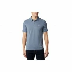 Columbia Mens Nelson Point Polo T-Shirt - Gray