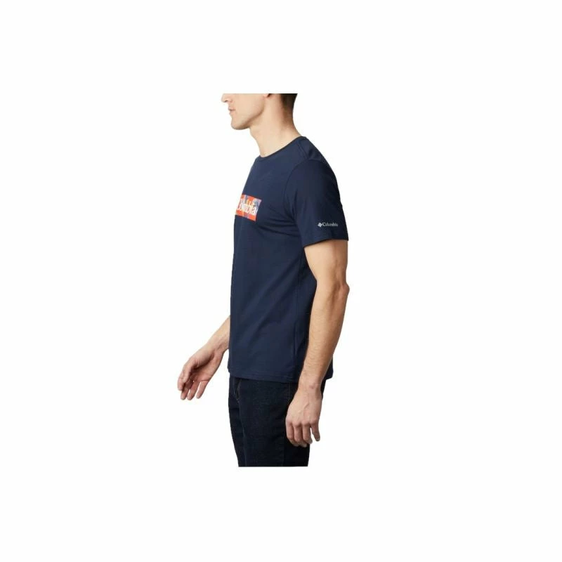 Columbia Mens M Rapid Ridge Graphic Tee - Navy Blue Outdoor Clothing