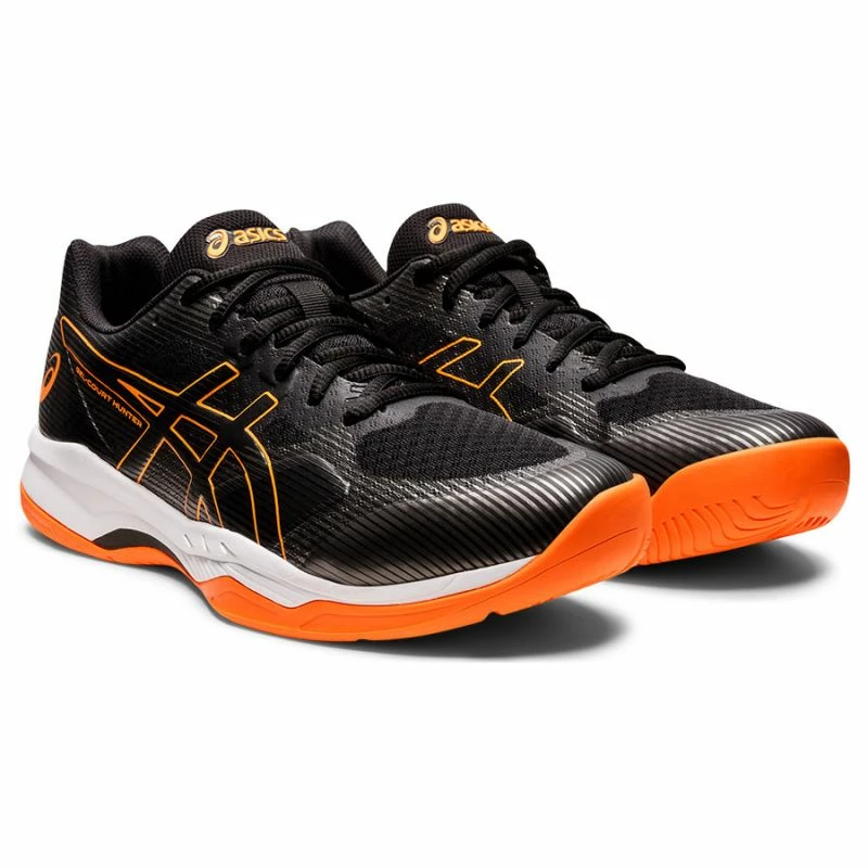 Asics Mens Gel-Court Hunter 2 Volleyball Shoes - Black/Orange
