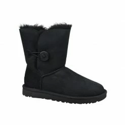 Footwear UGG Womens Bailey Button II Shoes - Black