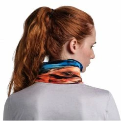 Ski Wear Buff Womens CoolNet Tube Scarf - Blue/Orange