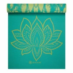 Yoga Mats Gaiam Lotus Double-sided Yoga Mat 6 Mm - Turquoise