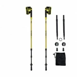 Hiking Alpinus Latemar Nordic Walking Poles - Yellow
