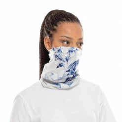 Buff Womens CoolNet Tube Scarf - Blue/White Ski Wear