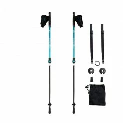 Alpinus Lysefjord Nordic Walking Poles - Blue