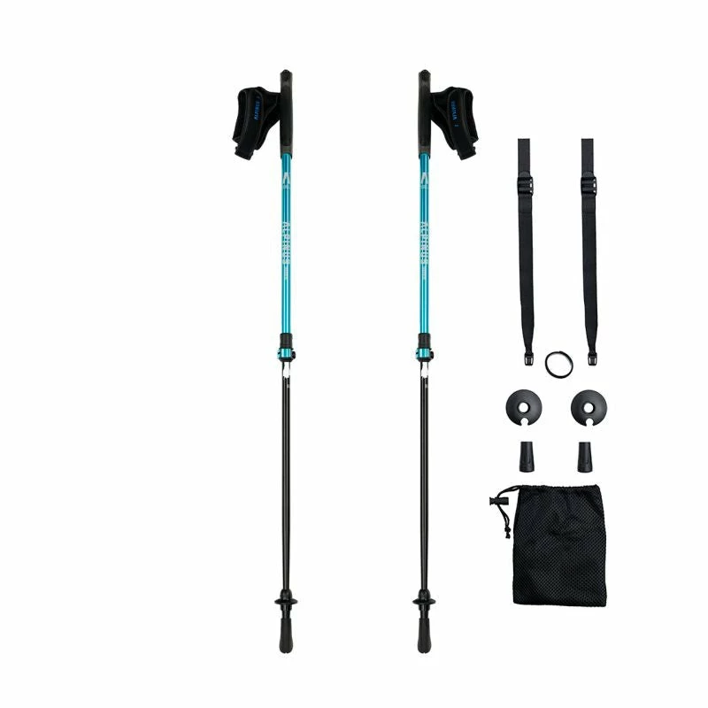 Alpinus Lysefjord Nordic Walking Poles - Blue