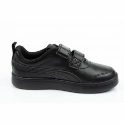 Puma Courtflex Infants Shoes - Black Footwear