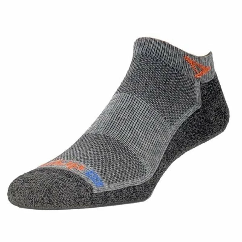 Drymax Unisex Extra Protection Mini Crew Running Socks - Graphite/Pink Walking Socks