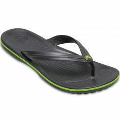Slides Crocs Crocband Flip-Flop Slippers - Graphite/Green